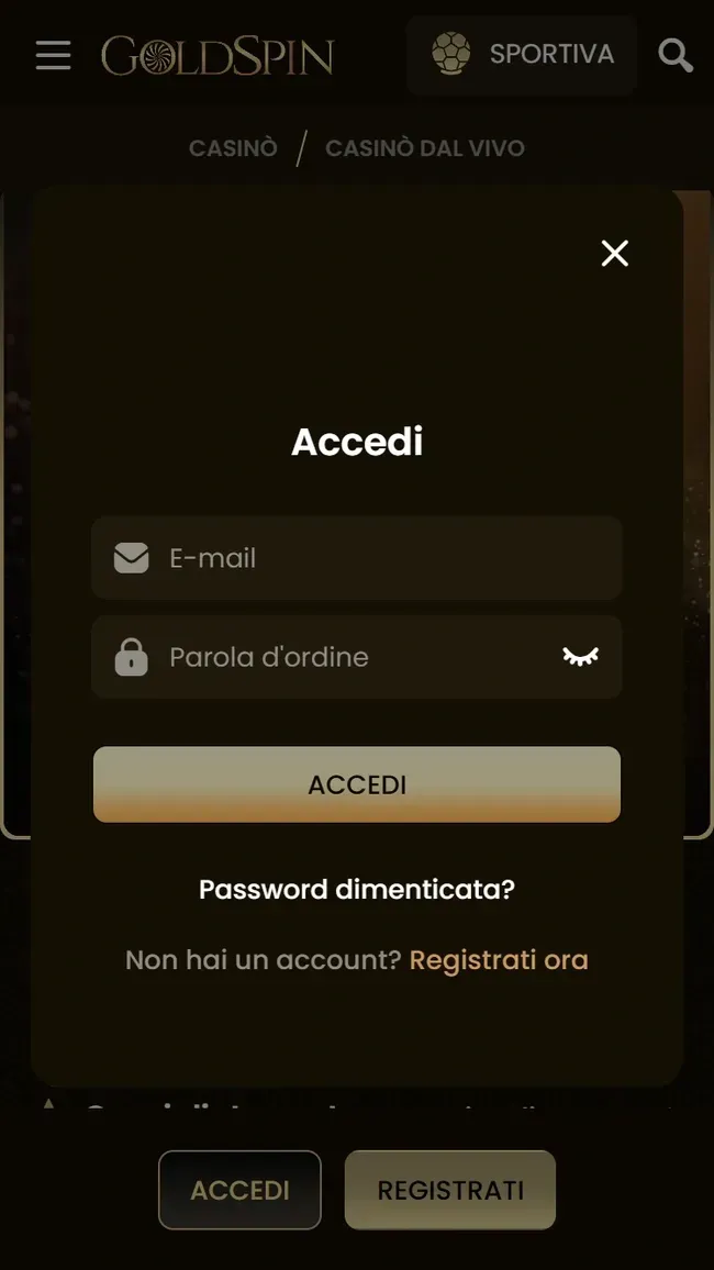 Goldspin Login
